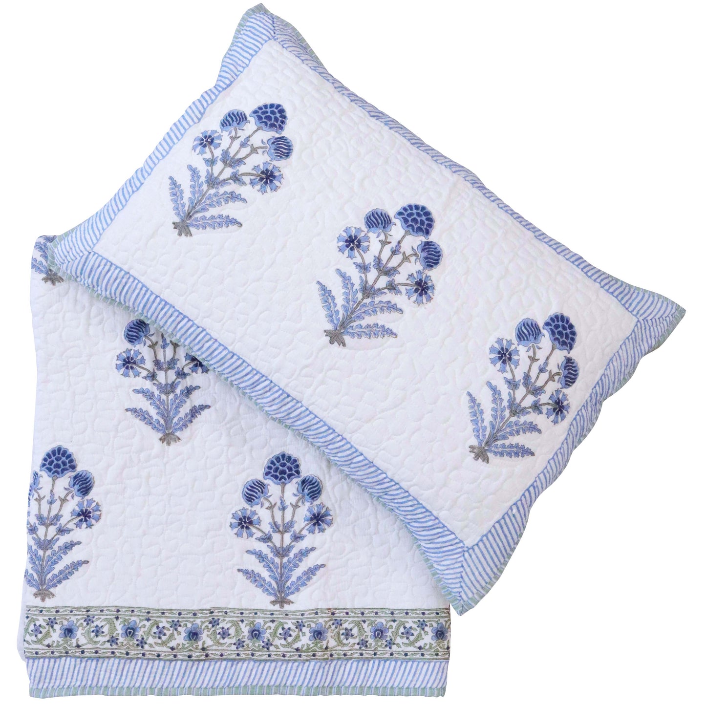 Laura Quilt in Pastel Blues