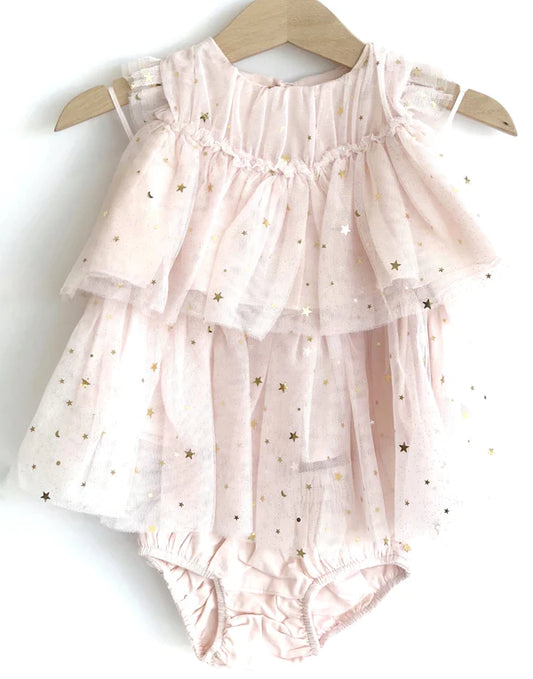 Little Girl Starry Twinkle Tulle Dress