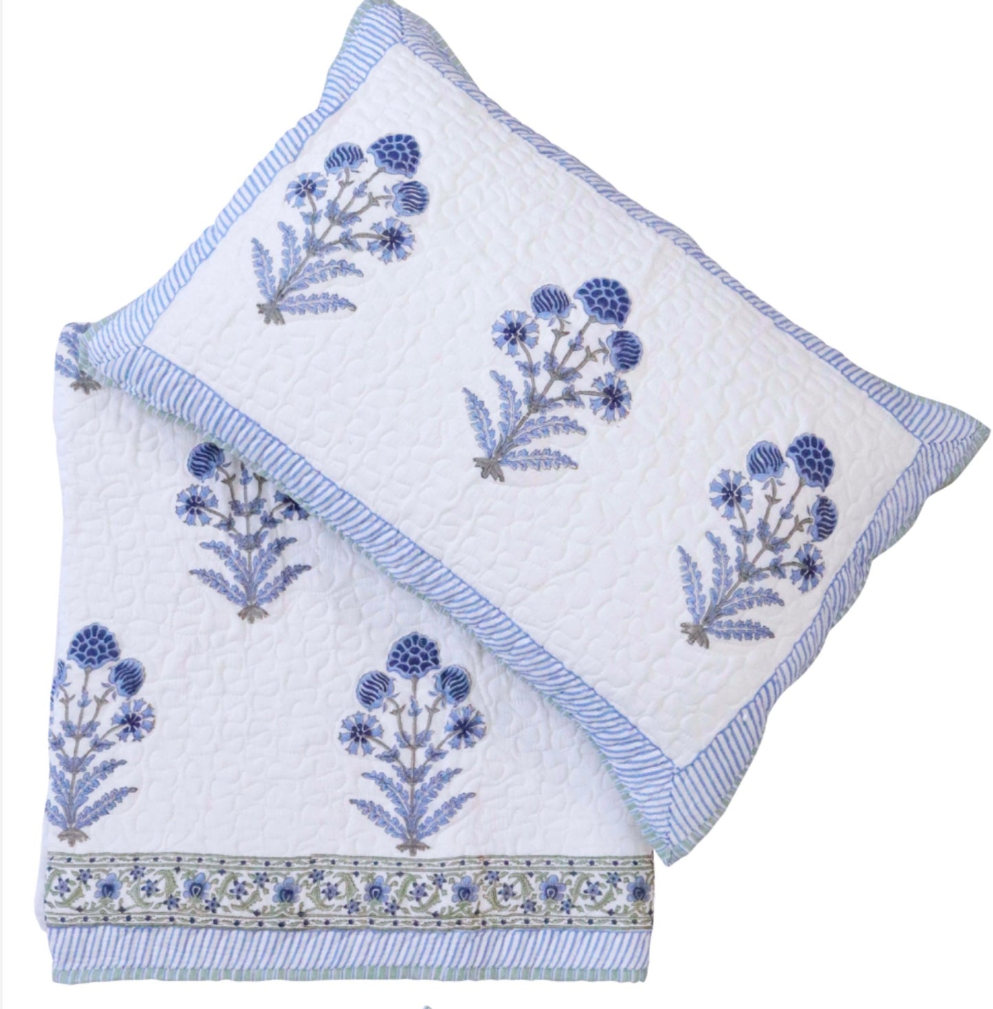 Laura Quilt in Pastel Blues