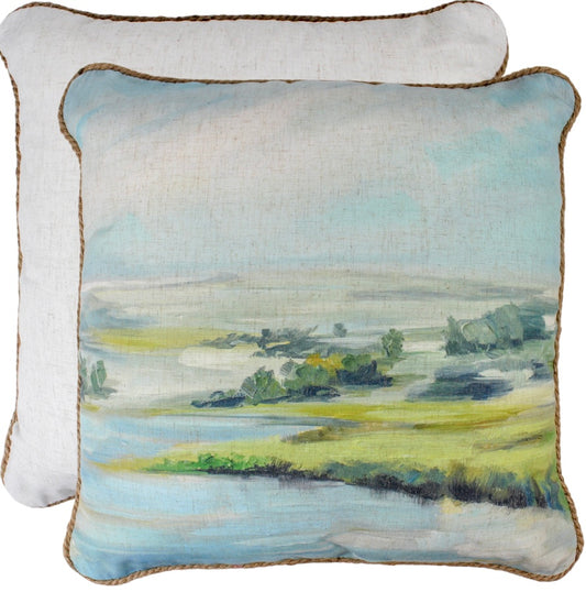 Country River Linen Cushion