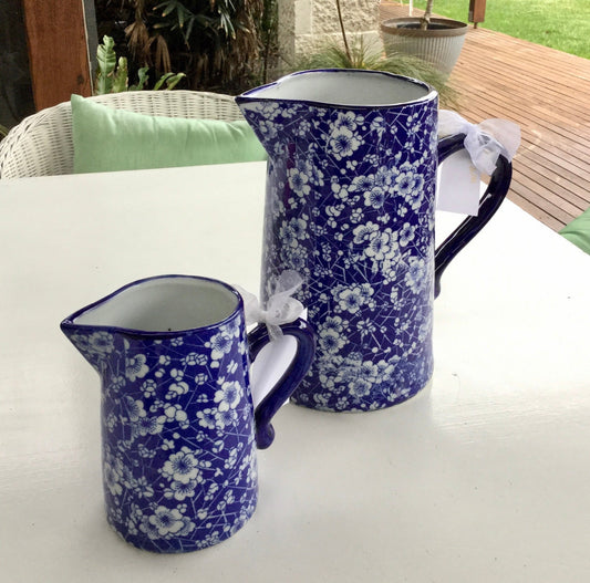 Ming Blue and White Blossom Jug