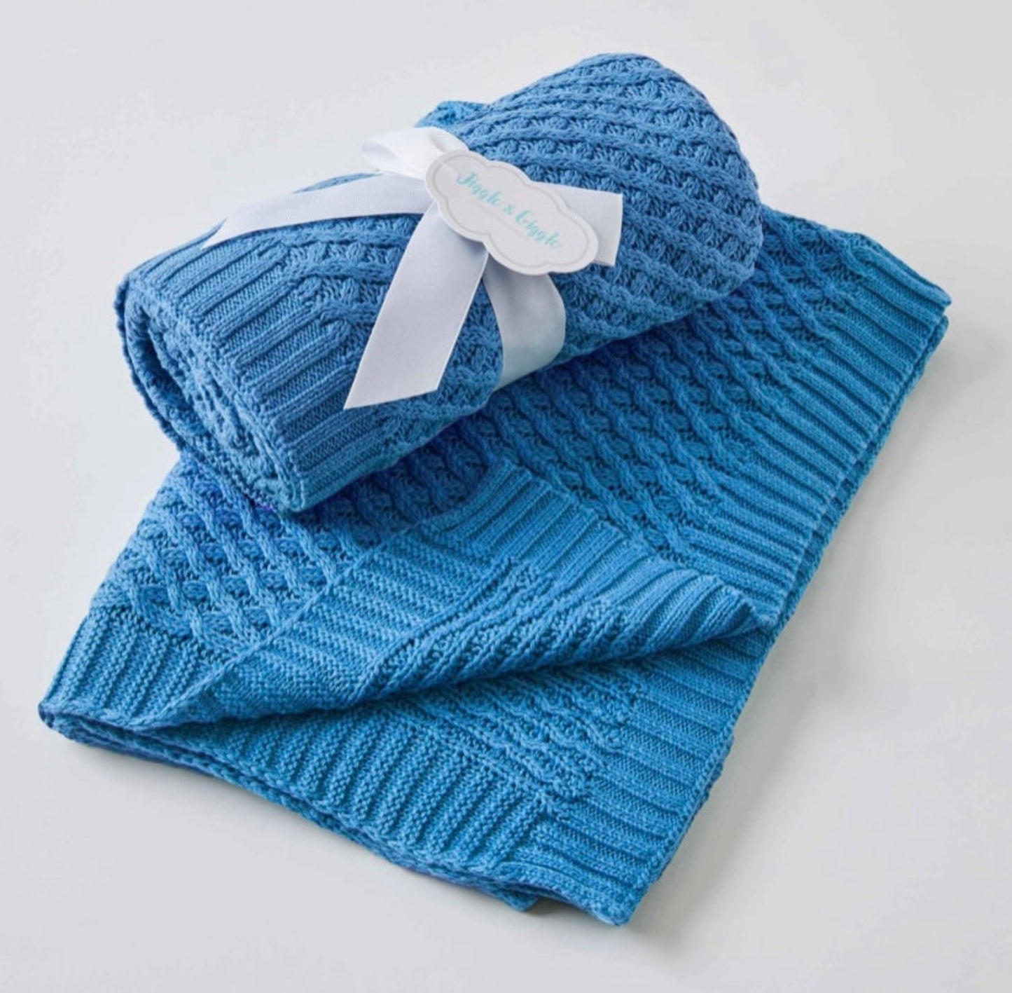 Baby Blanket Cotton Basket Weave