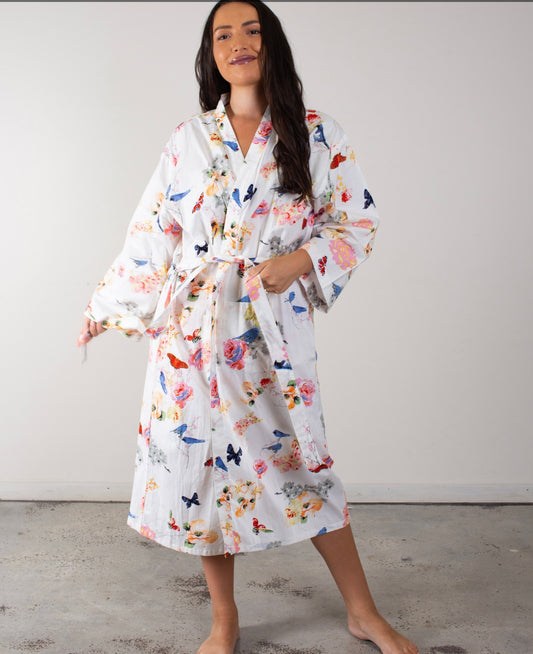 Elizabeth Country Garden Long Kimono